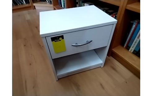 CHEVET 1 TIROIR BLANC