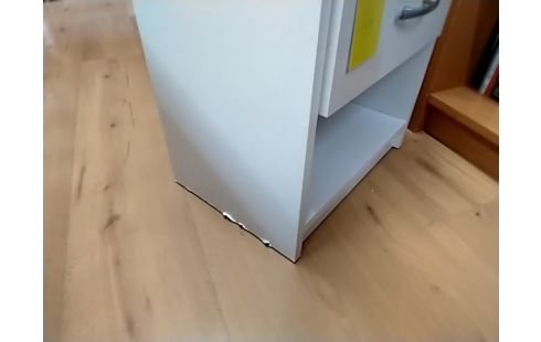 CHEVET 1 TIROIR BLANC