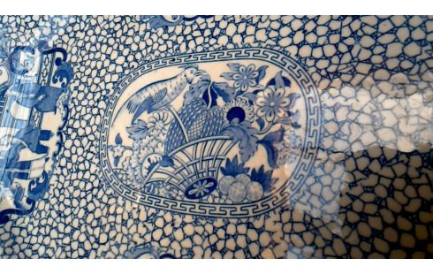 PLATO ADAMS BLANCA AZUL