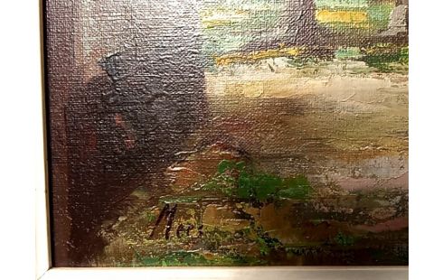 HUILE SUR TOILE BEGUINAGE