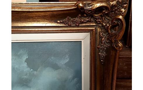 HUILE SUR TOILE MARINE SIGNE MEES