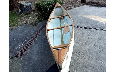 CANOE ROCCA + PAGAYE POLYESTER ET BOIS
