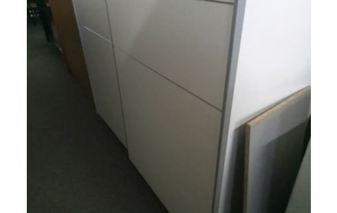 ARMOIRE 2P COULISSANTES BLANCHES