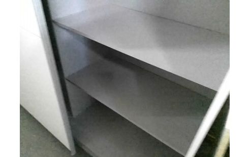 ARMOIRE 2P COULISSANTES BLANCHES