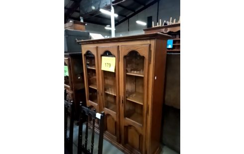 BIBLIOTHEQUE VITREE 3 PORTES + CLEFS