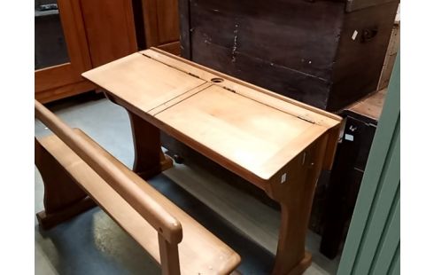 PUPITRE D'ECOLE 2 personnes orme