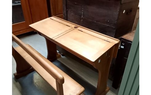 PUPITRE D'ECOLE 2 personnes orme