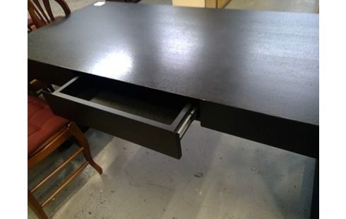 BUREAU GRAND MODELE 3 TIROIRS NOIR STYLE ANNEE 8