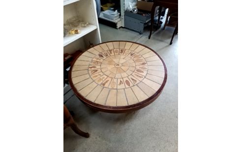 TABLE BASSE CÉRAMIQUE CAPRON NON SIGNÉE