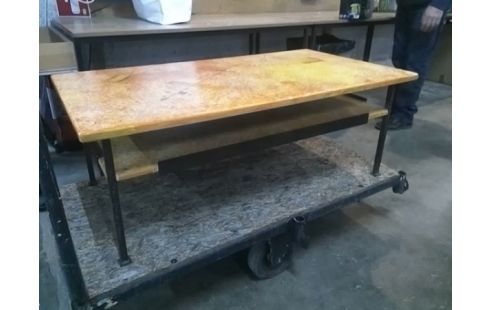 TABLE BASSE PIERRE DE LAVE EMAILLE BERNARD BUFFAT SIGNÉ