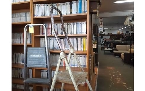 ESCABEAU 5 MARCHES BOIS ET FER