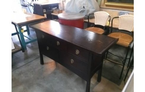 BUFFET 5 TIROIRS EN L'ETAT STYLE JAPONAIS