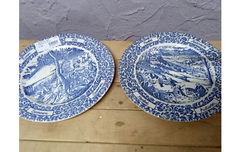 ASSIETTEs DECO england la paire ASSIETTE DECO