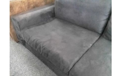 CANAPE 2P TISSU GRIS