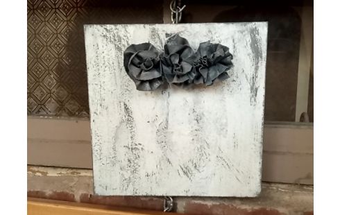 CADRE carre +3 fleurs