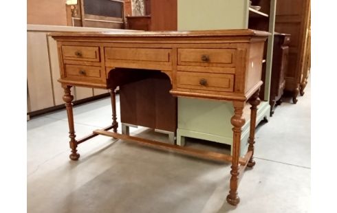 BUREAU/console chene 4 tiroirs