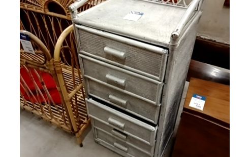 MEUBLE RANGEMENT ROTIN