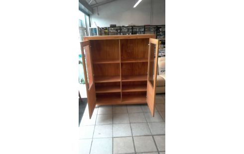 VITRINES DEUX PORTES  PIN MASSIF