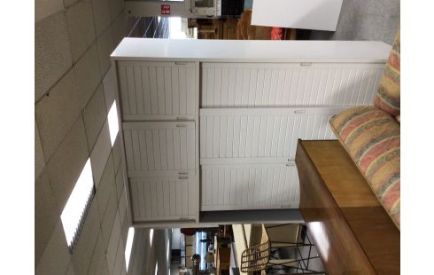 GARDE ROBES MODERNE BLANCHE PORTE COULISSANTE