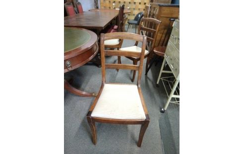 6 CHAISES STYLE ANGLAIS