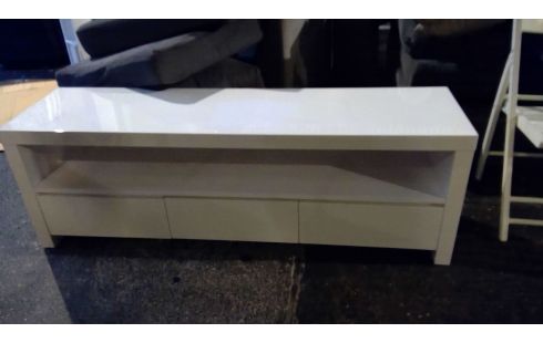 MEUBLE TV LAQUE BLANC