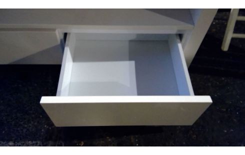 MEUBLE TV LAQUE BLANC