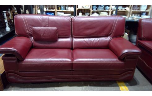 SALON CUIR 3+2 CUIR ITALIEN