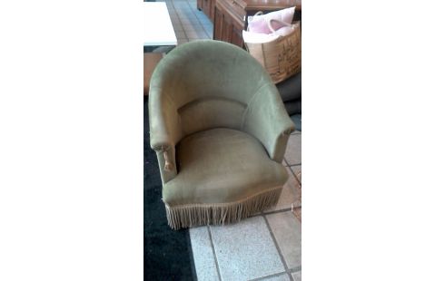 SILLÓN TERCIOPELO VERDE