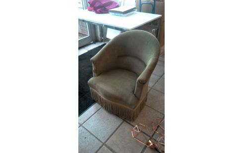 SILLÓN TERCIOPELO VERDE