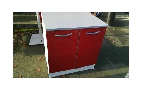 MUEBLE DE COCINA 2 PUERTAS ROJO
