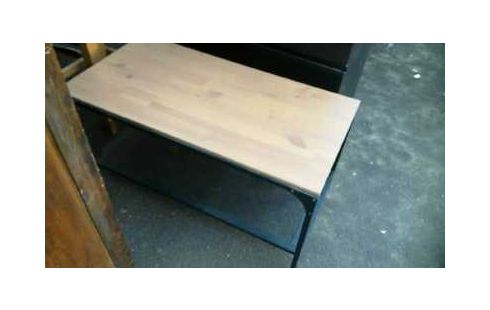 TABLE BASSE IKEA BOIS ET METAL