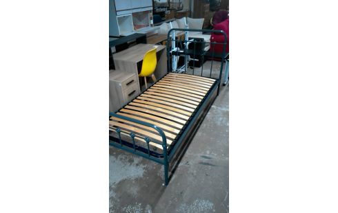 BETT METALL GRAU MIT 90X190