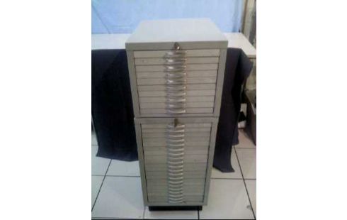 MÜNZSCHRANK METALL 2-TLG 30-SCHUBLADEN