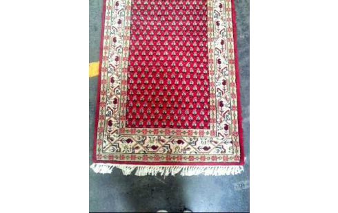 TEPPICH LÄUFER ROT-BEIGE ORIENTALISCH