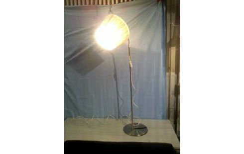 STEHLAMPE SCHIRM STOFF GESTREIFT BUNT