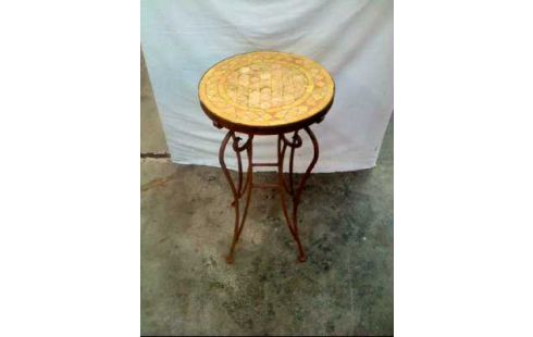 TABLE DE JARDIN MOSAIQUE TERRE CUITE