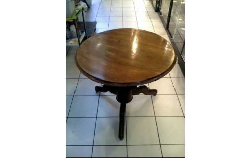 TISCH HOLZ DUNKEL RUND 3 BEINE