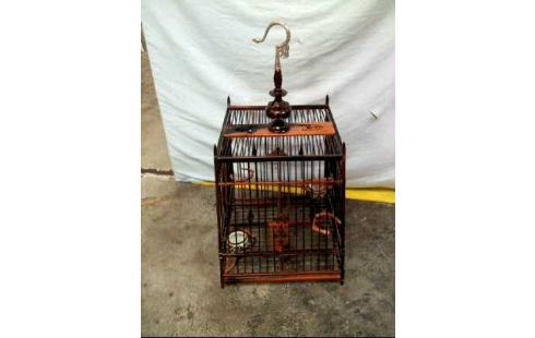 VOGELKÄFIG EDELHOLZ ANTIK THAILAND