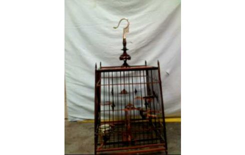 VOGELKÄFIG EDELHOLZ ANTIK THAILAND