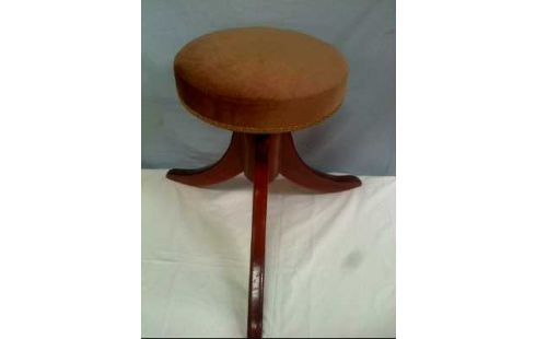 KLAVIERHOCKER RUND POLSTER STOFF