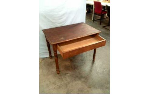 TISCH HOLZ DUNKEL 1 SCHUBLADE RECHTECKIG