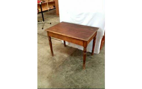 TISCH HOLZ DUNKEL 1 SCHUBLADE RECHTECKIG