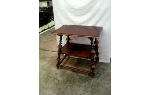 BEISTELLTISCH 2-EBENEN EICHE DUNKEL