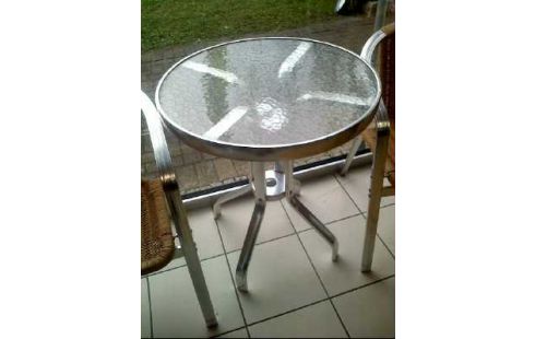 SITZGRUPPE 3-TLG. 2-STÜHLE TISCH RUND