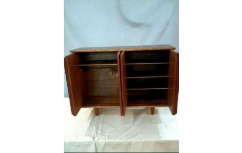 MINIATUR KOMMODE HOLZ 4-TÜREN 6-EBENEN