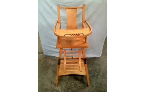 KINDERHOCHSTUHL HOLZ ALT KLAPPBAR