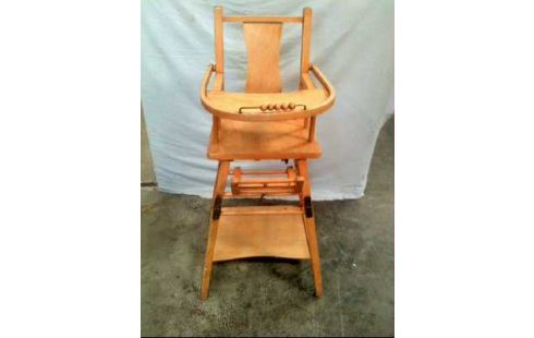 KINDERHOCHSTUHL HOLZ ALT KLAPPBAR