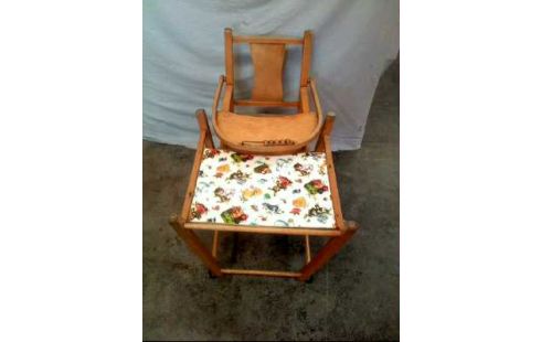 KINDERHOCHSTUHL HOLZ ALT KLAPPBAR