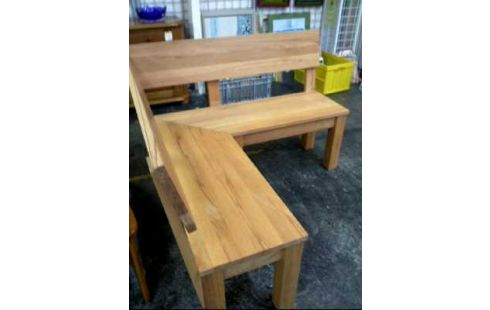 ECKBANK HOLZ WILDBUCHE MIT RÜCKENLEHNE A51