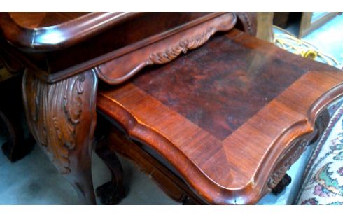 CREDENCE SET RONCE D'ACAJOU LOUPE D'ORME